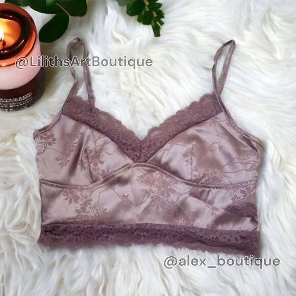 SHEIN Tops - SHEIN Lace Dusty Pink Bralette Top - Size M for Women